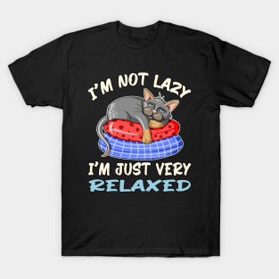 I'm not lazy cat, funny quote gift idea for cat lovers T-Shirt